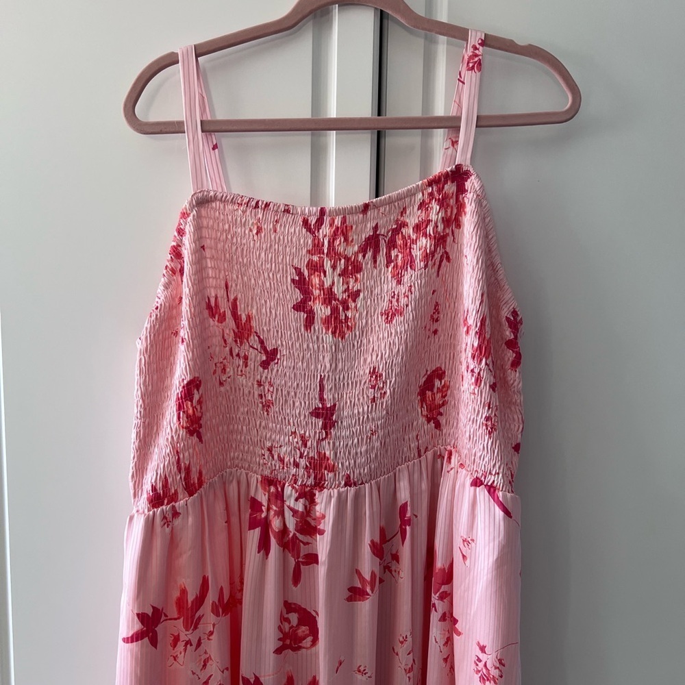 NWT Lane Bryant Pink Floral Dress - Picture 2 of 6